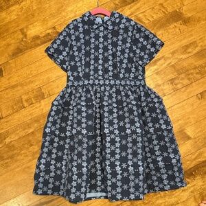 Mimisol Blue Eyelet Dress